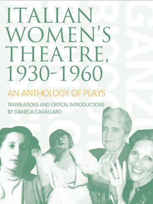 cover image of Italian Women's Theatre, 1930-1960